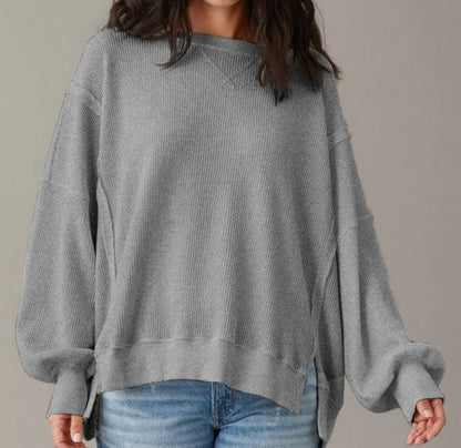 Waffle Knit Sweatshirt ***OTHER COLORS** LT