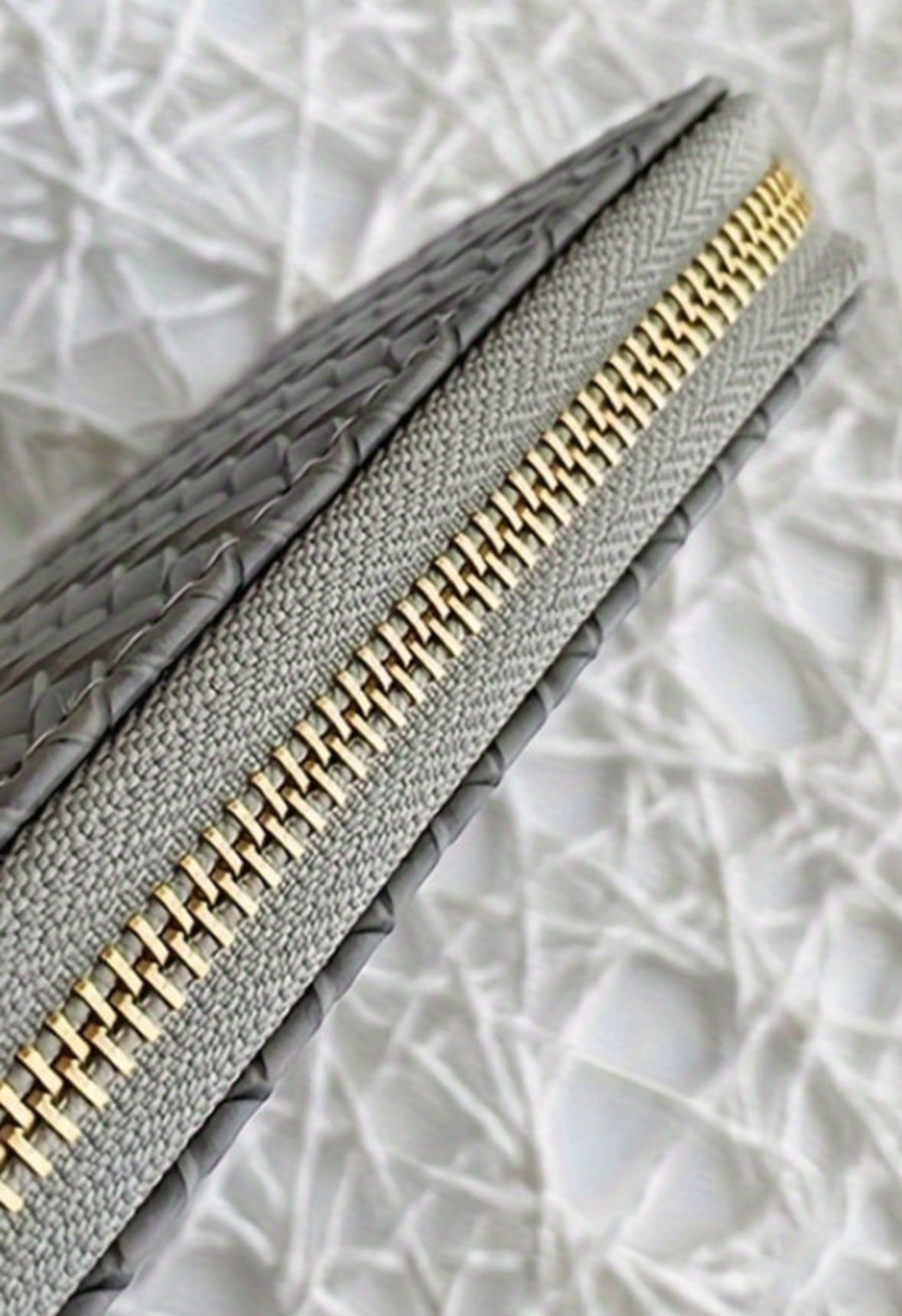 Grey Woven Wallet