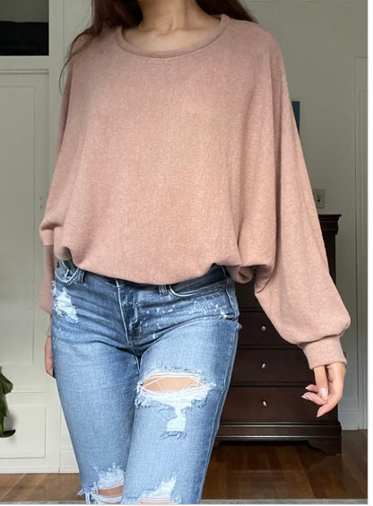 Puff Sleeve Hacci Top