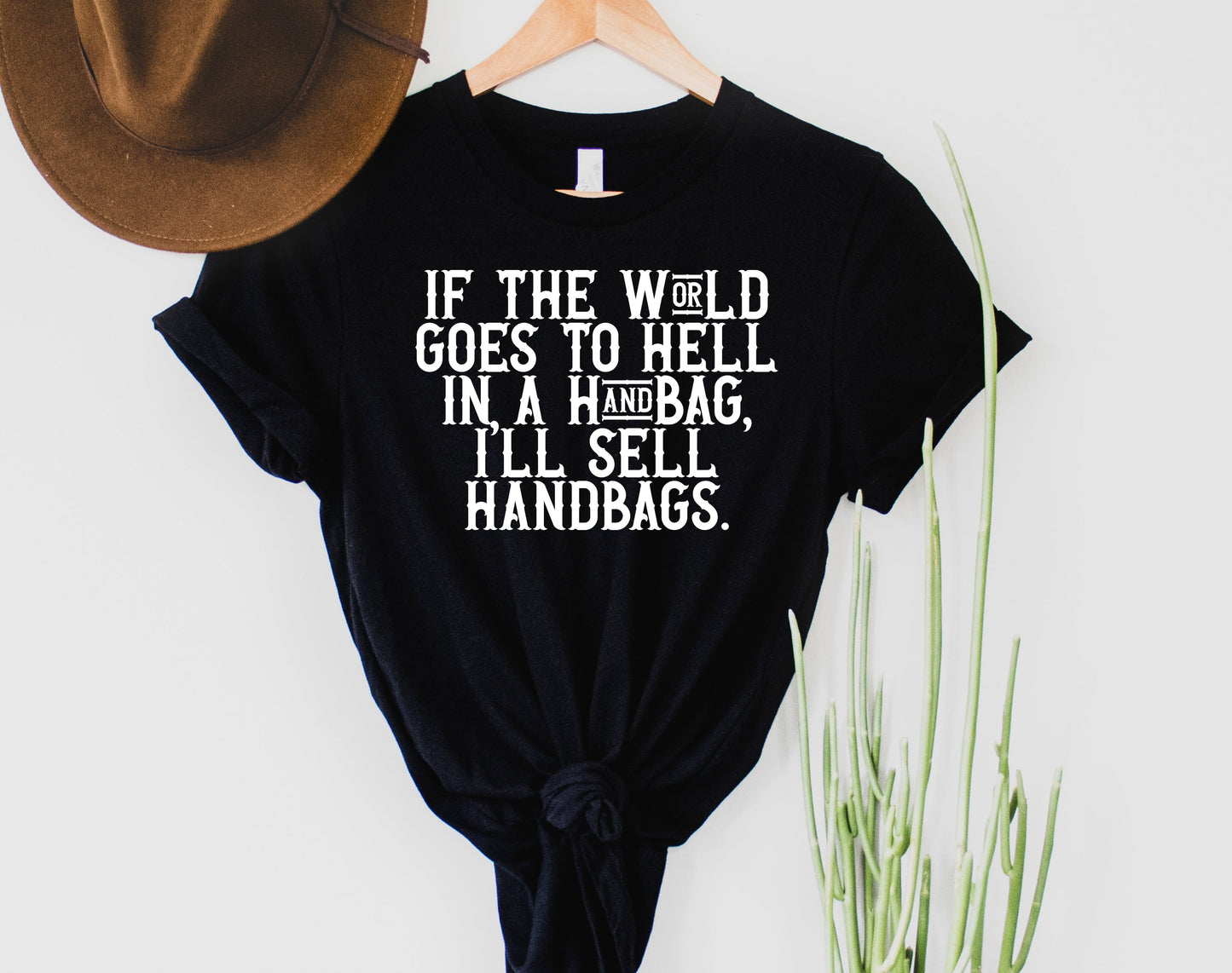 Wholesale I'll Sell Handbags Graphic Tee - Heather Sunset