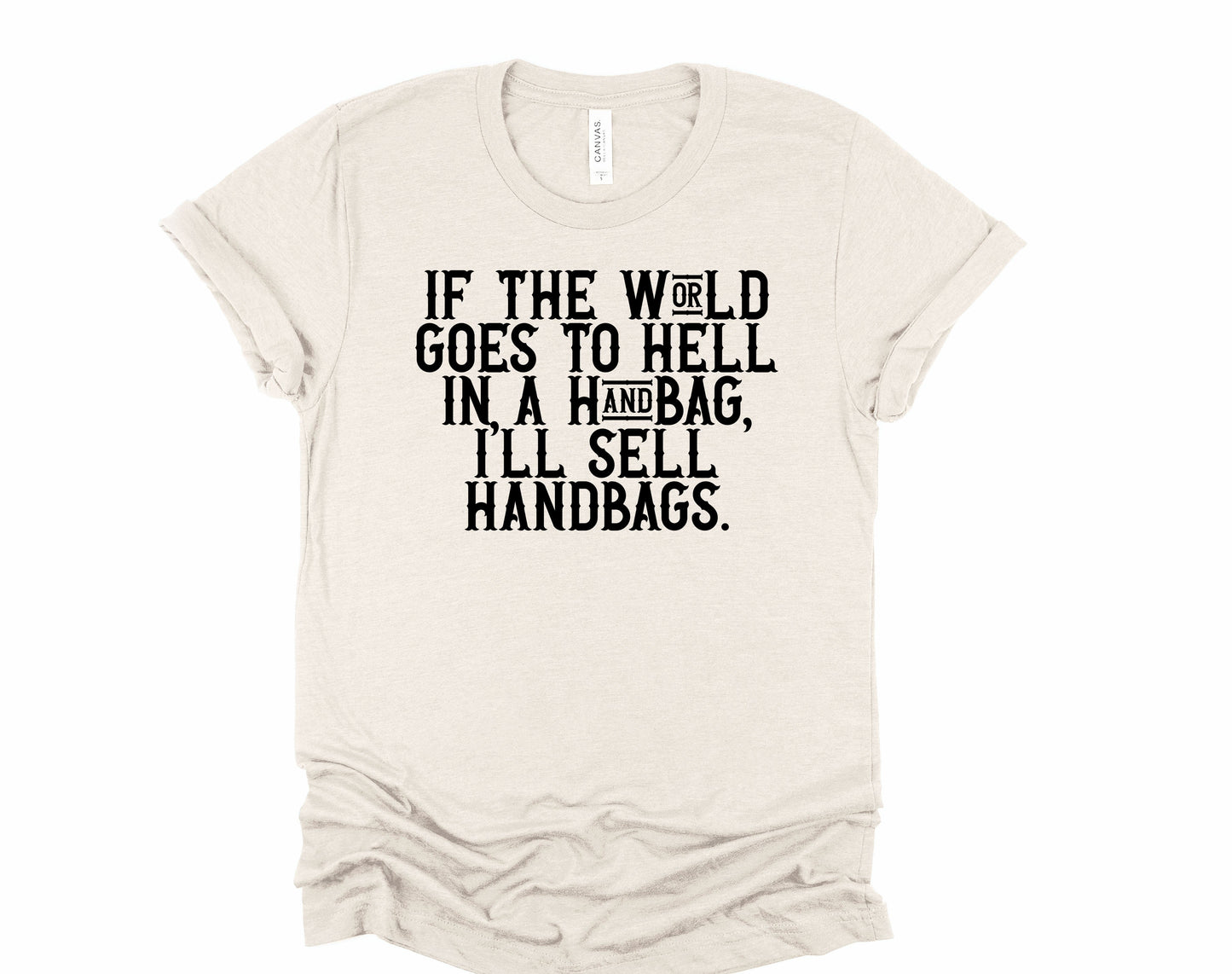 Wholesale I'll Sell Handbags Graphic Tee - Black