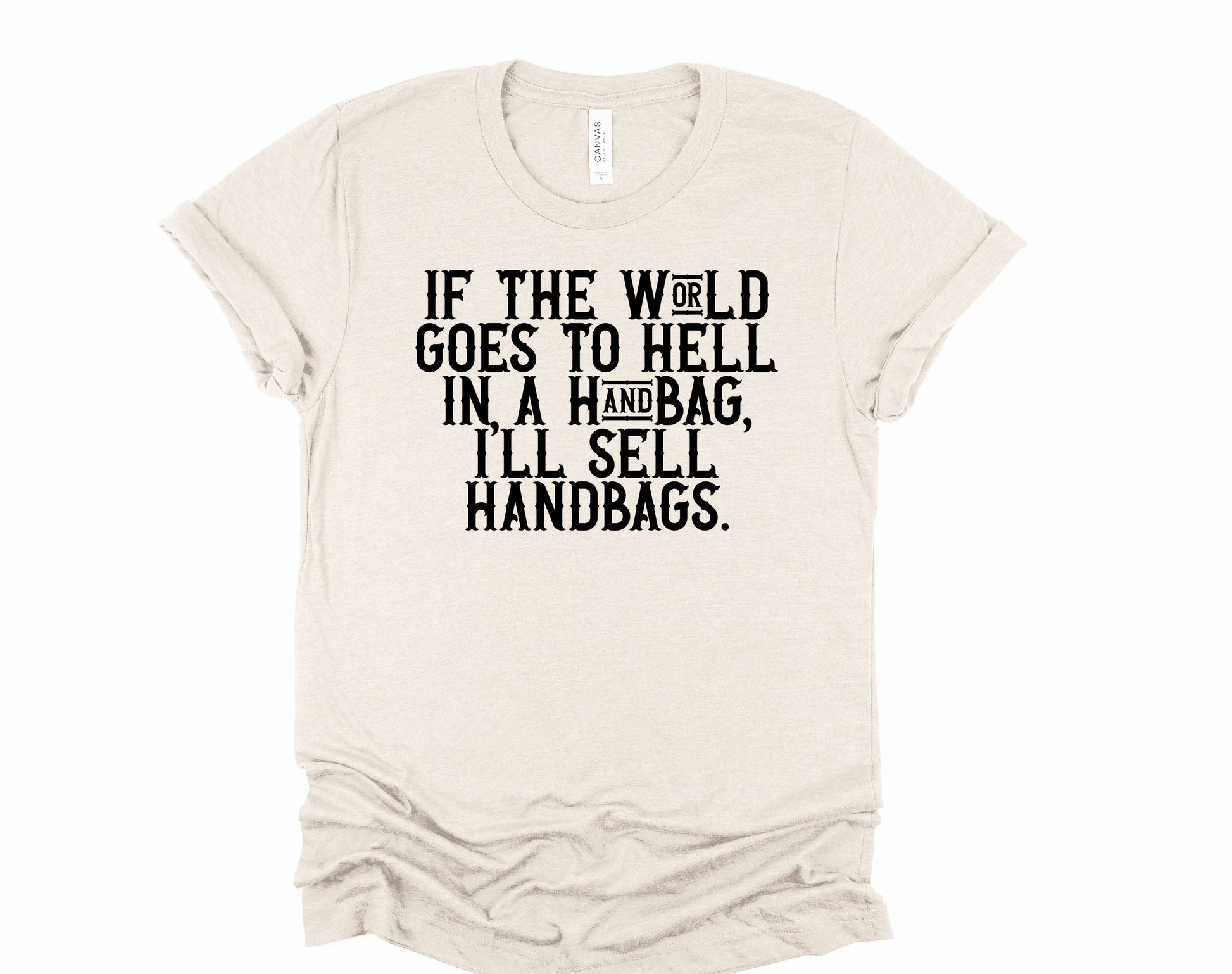 Wholesale I'll Sell Handbags Graphic Tee - Black