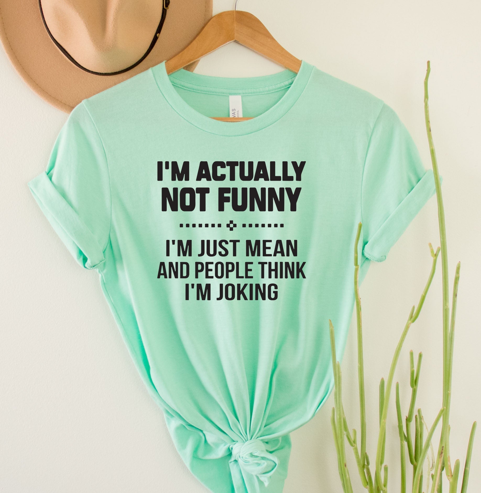 Wholesale I'm not funny Graphic Tee - Grey