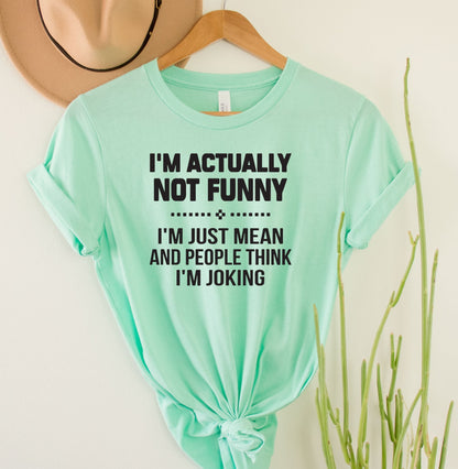 Wholesale I'm not funny Graphic Tee - Grey