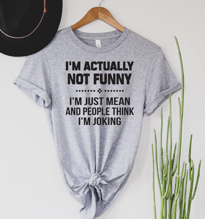 Wholesale I'm not funny Graphic Tee - White