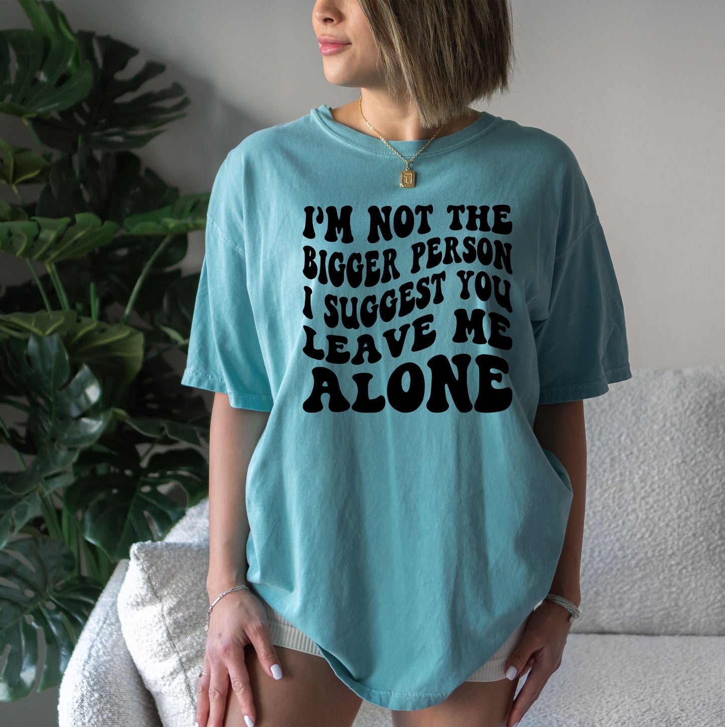 Wholesale I'm Not the Bigger Person Graphic Tee - Clay