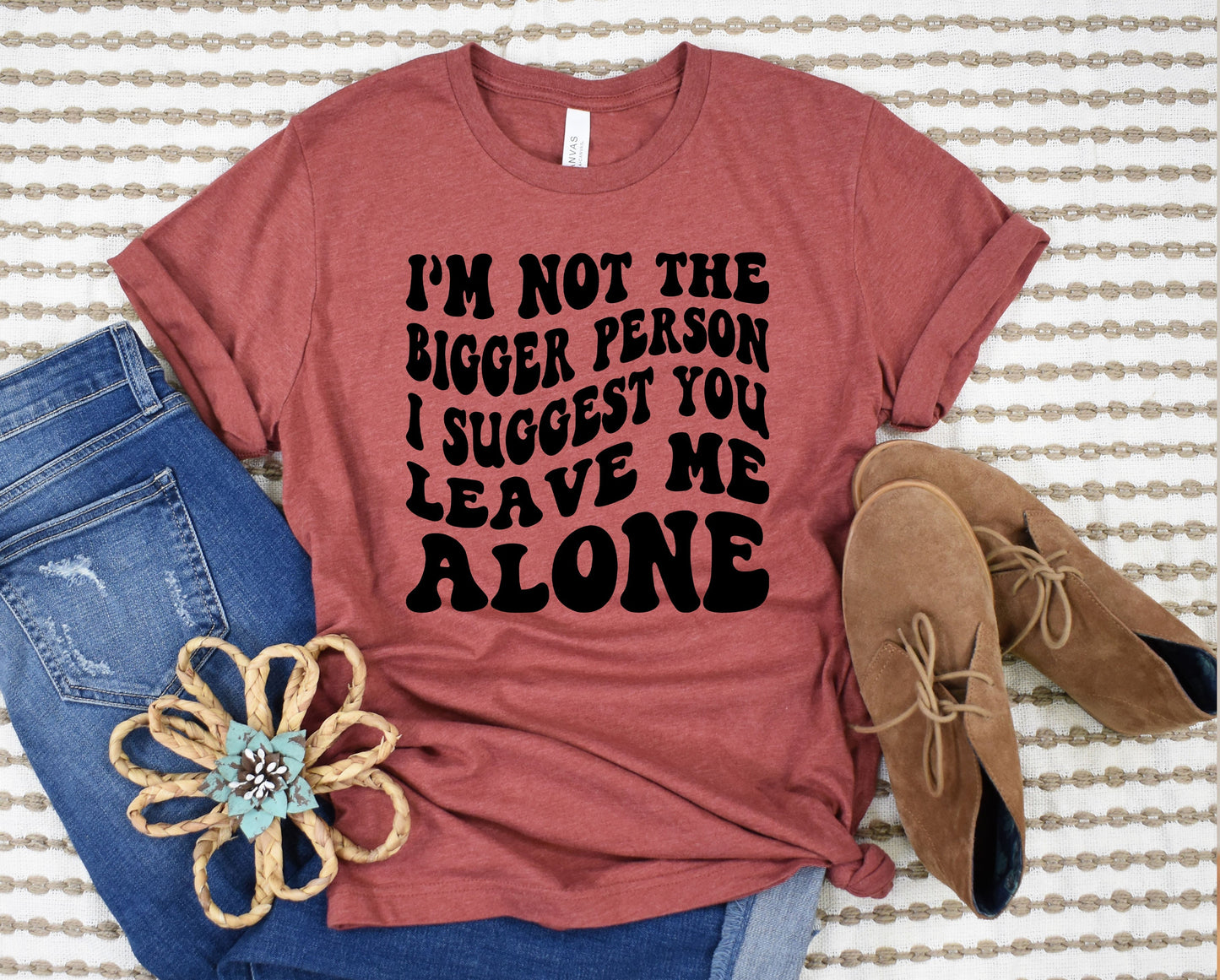 Wholesale I'm Not the Bigger Person Graphic Tee - Ocean