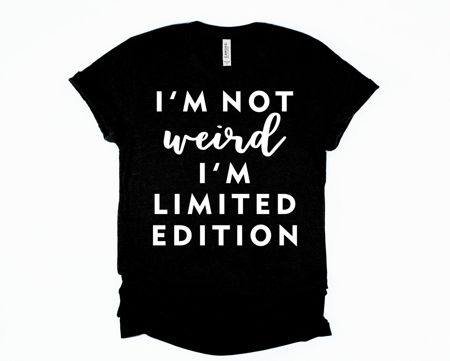 Wholesale I'm Not Weird Graphic Tee - Black