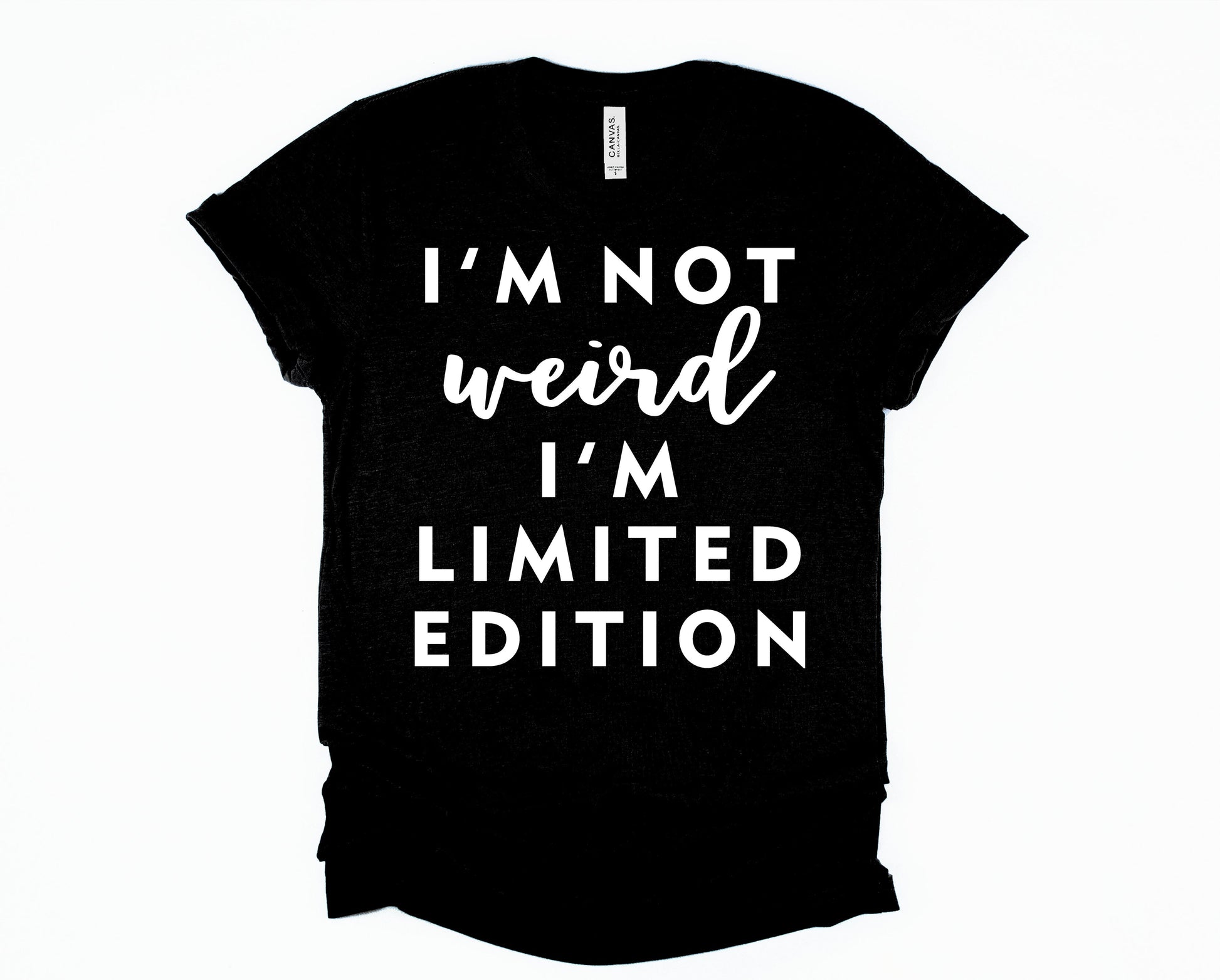 Wholesale I'm Not Weird Graphic Tee - Black