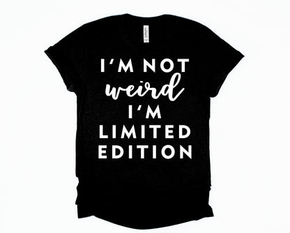 Wholesale I'm Not Weird Graphic Tee - Black