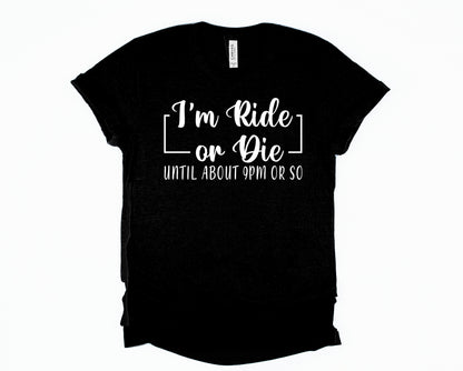 Wholesale I'm Ride or Die Graphic Tee - Mauve