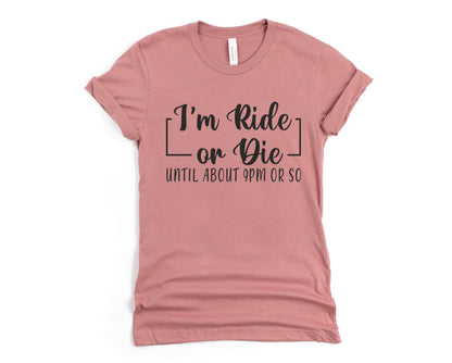 Wholesale I'm Ride or Die Graphic Tee - Navy