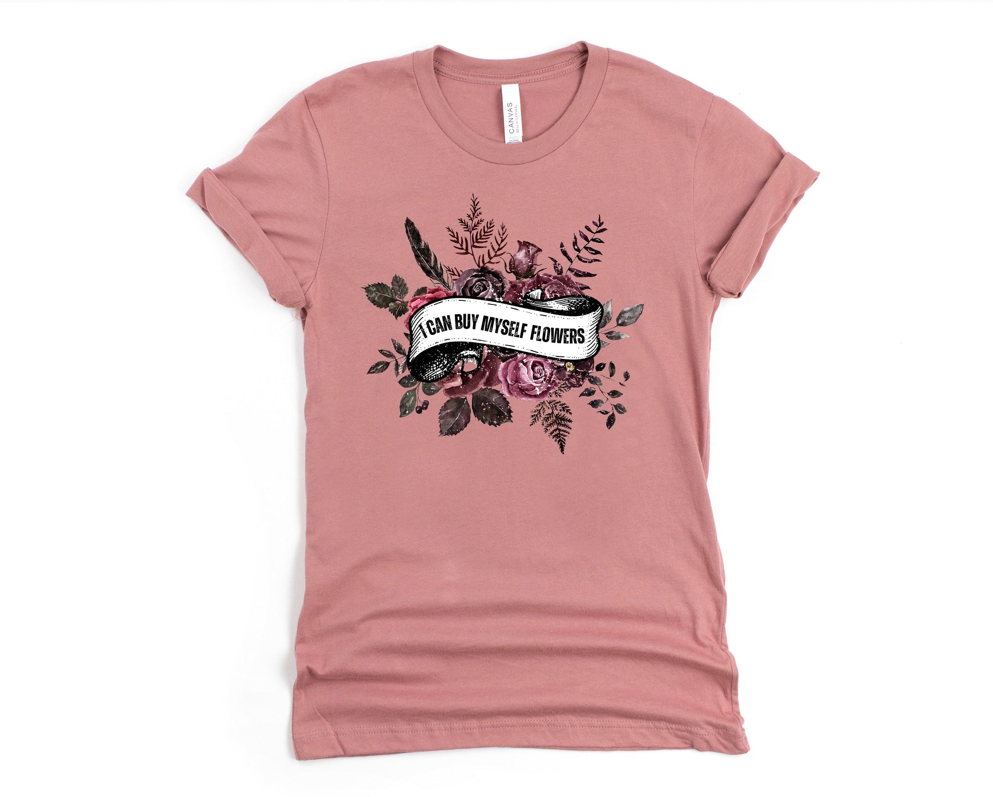 Wholesale I Can Buy My Myself Flowers Graphic Tee - White Sweatshirt