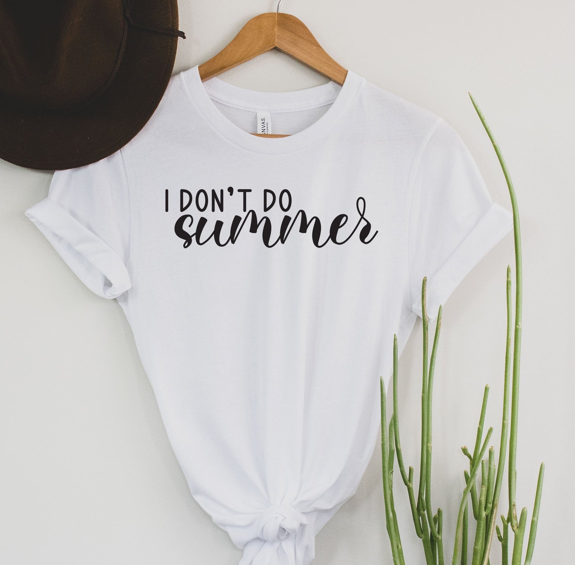 Wholesale I don't do summer Graphic Tee - White