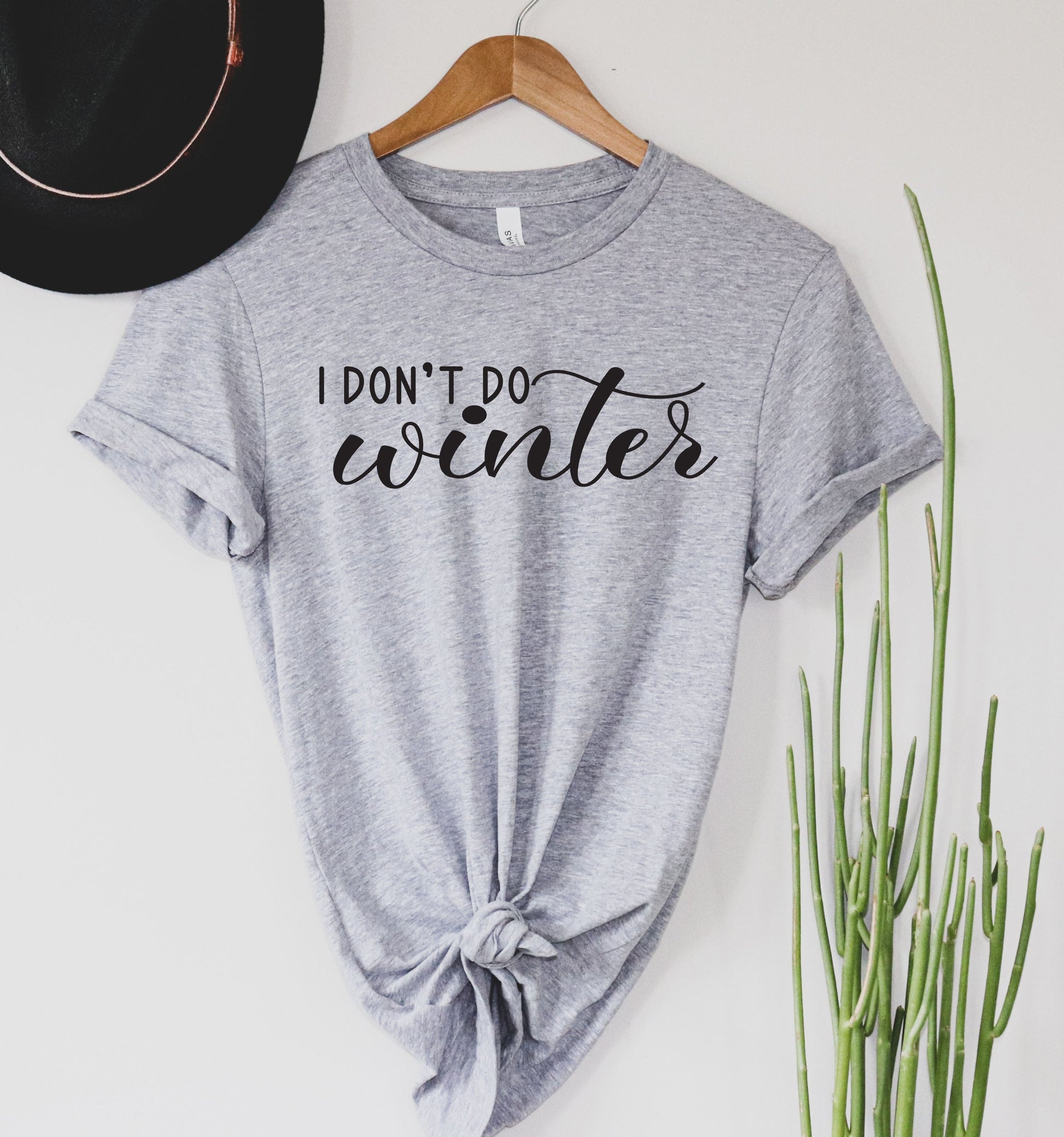 Wholesale I don't do Winter Graphic Tee - Black