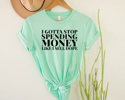 Wholesale I Gotta Stop Graphic Tee - Mint