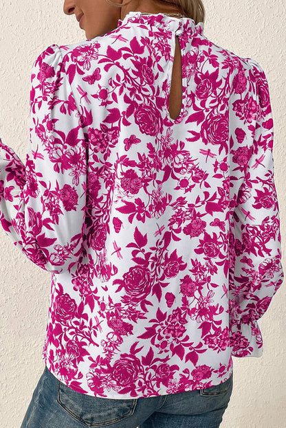 Pink Floral Blouse LT