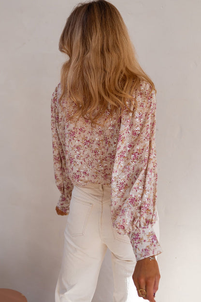 Floral Button Blouse