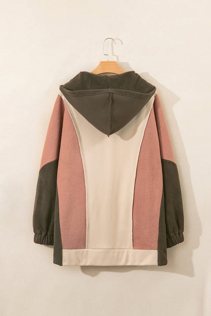 Brown Colorblock Pullover