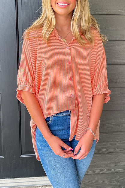 Orange Corded Blouse