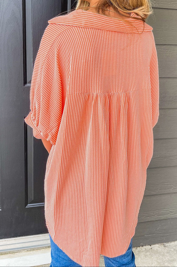 Orange Corded Blouse