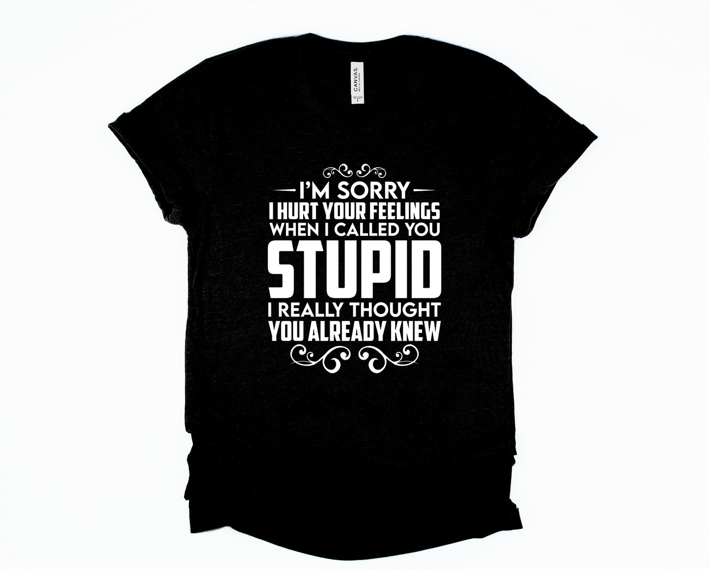 Wholesale I Thought You Already Knew Graphic Tee - Black