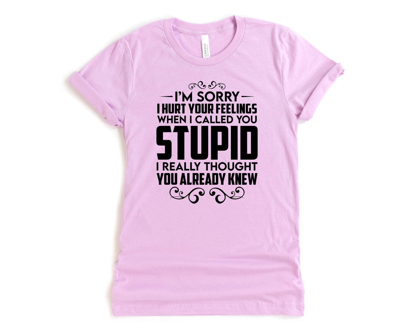 Wholesale I Thought You Already Knew Graphic Tee - Lilac