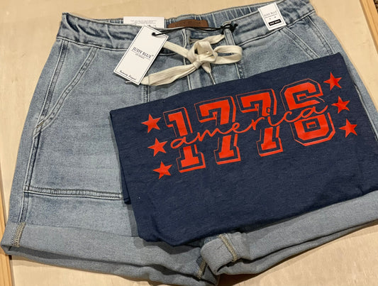 Judy Blue Drawstring Shorts