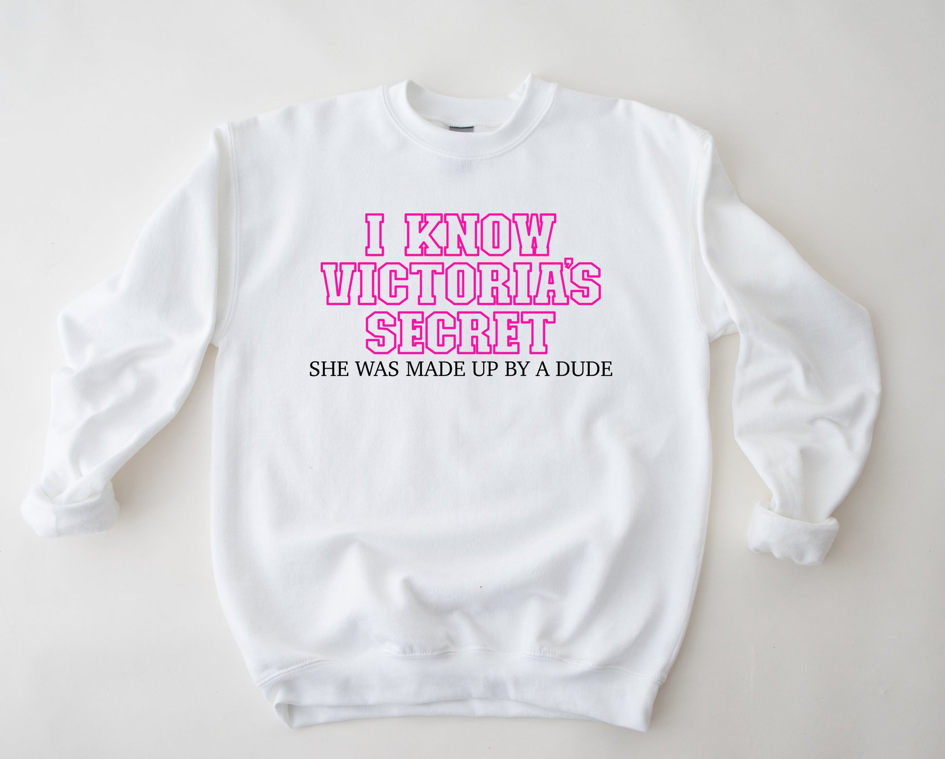 Wholesale Made up by a Dude Graphic Tee - White Sweatshirt