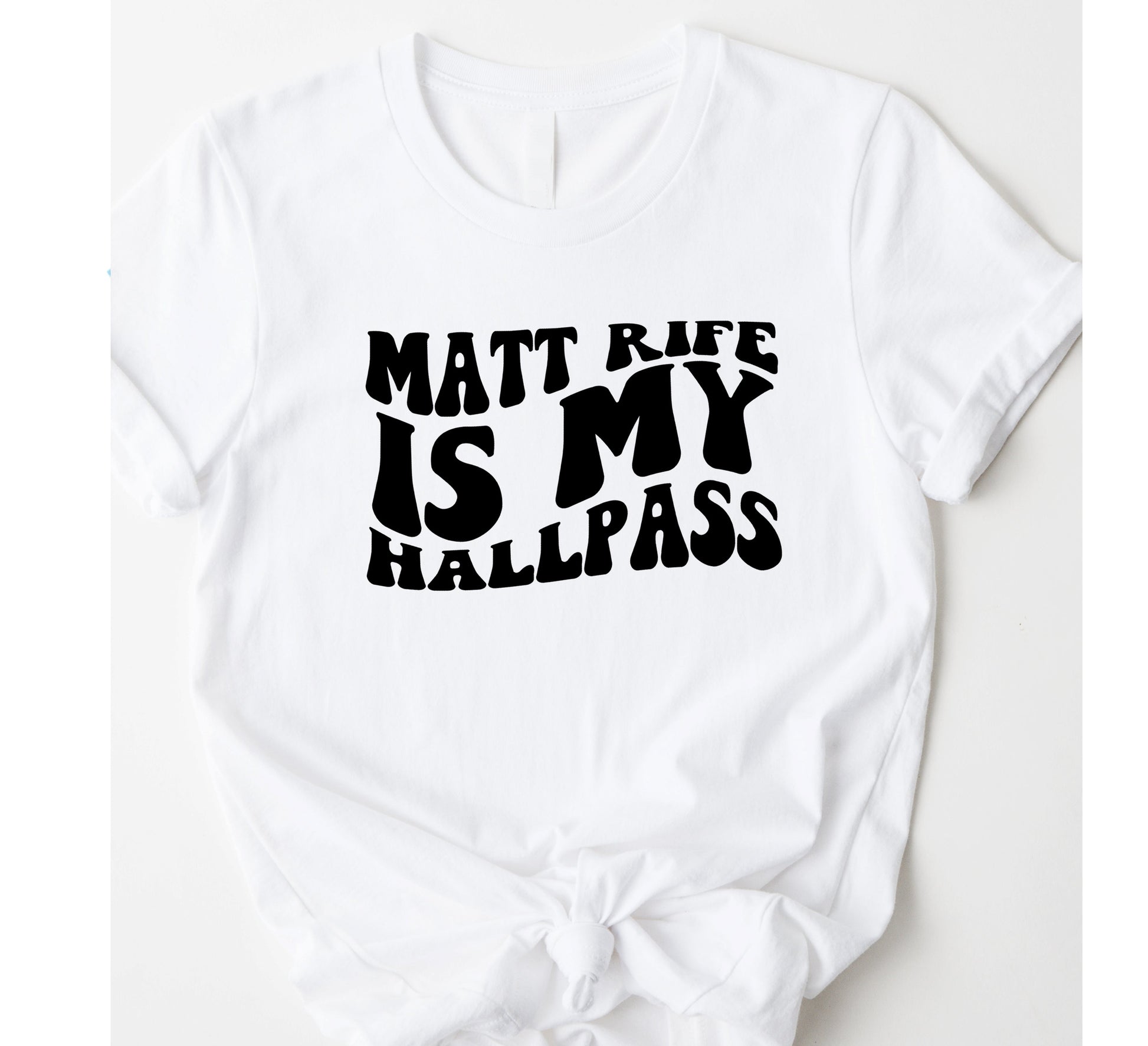 Wholesale My Hallpass Graphic Tee - White