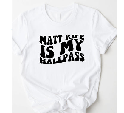 Wholesale My Hallpass Graphic Tee - White