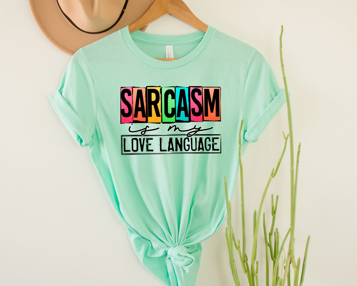 Wholesale My Love Language Graphic Tee - Mint