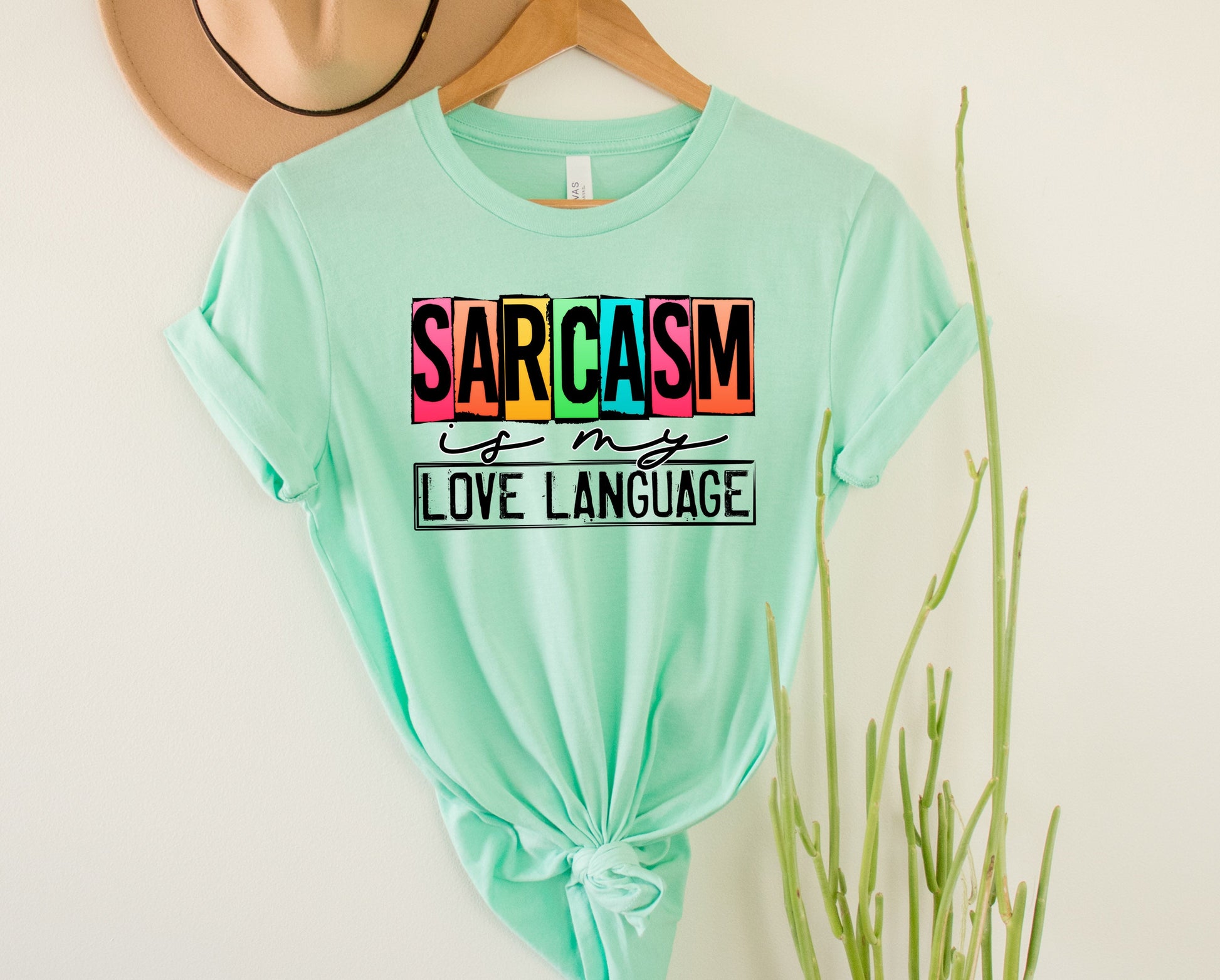 Wholesale My Love Language Graphic Tee - Mint
