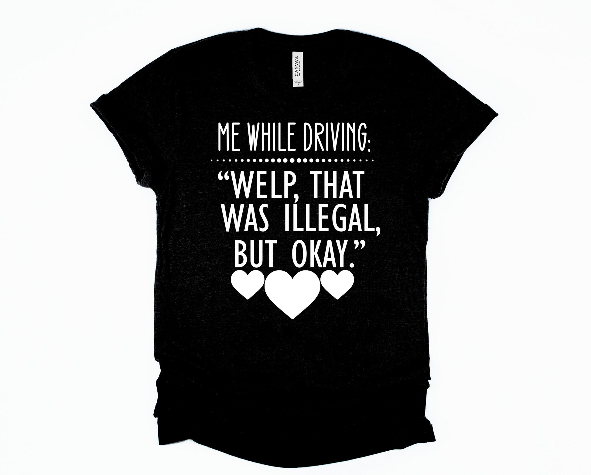 Wholesale Me While Driving Graphic Tee - Heather Sunset
