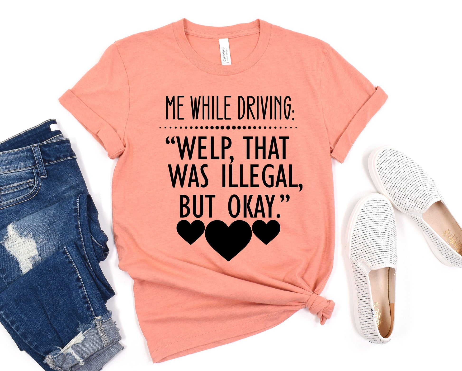Wholesale Me While Driving Graphic Tee - Black