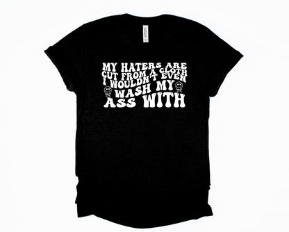 Wholesale My Haters Graphic Tee - Black