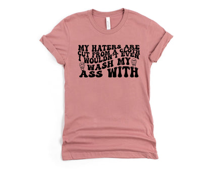 Wholesale My Haters Graphic Tee - Mauve