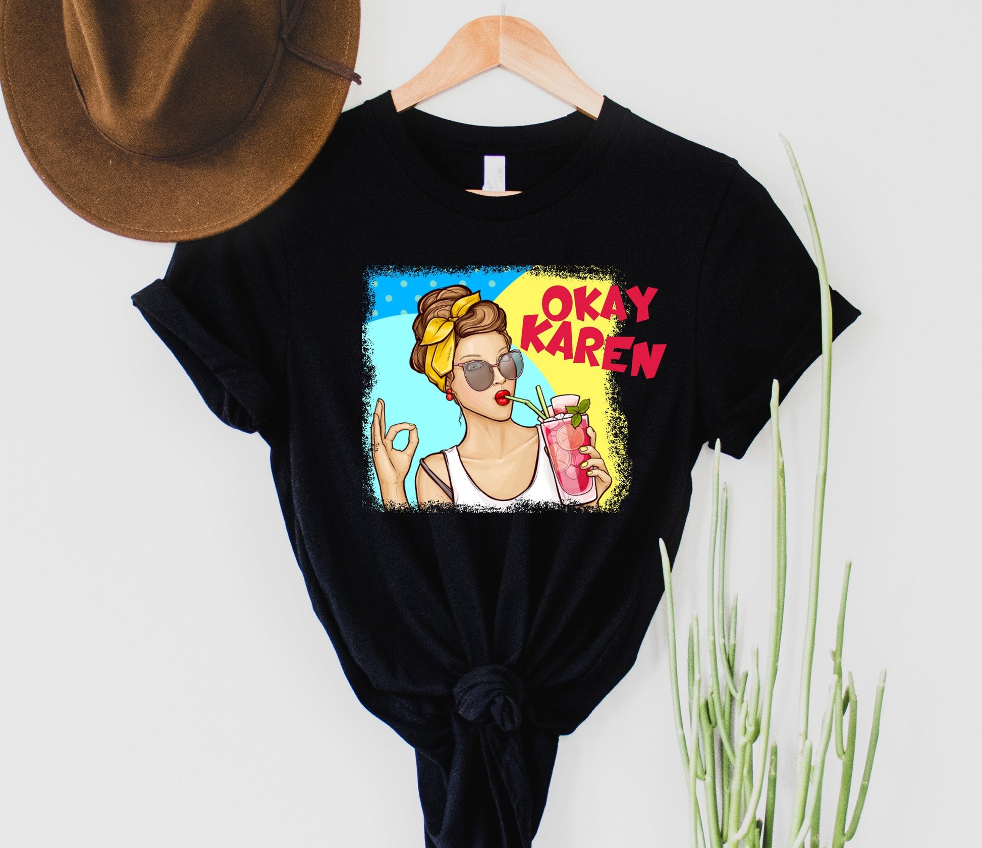 Wholesale Okay Karen Graphic Tee - White