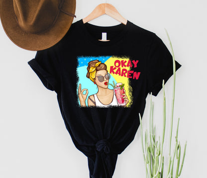 Wholesale Okay Karen Graphic Tee - White