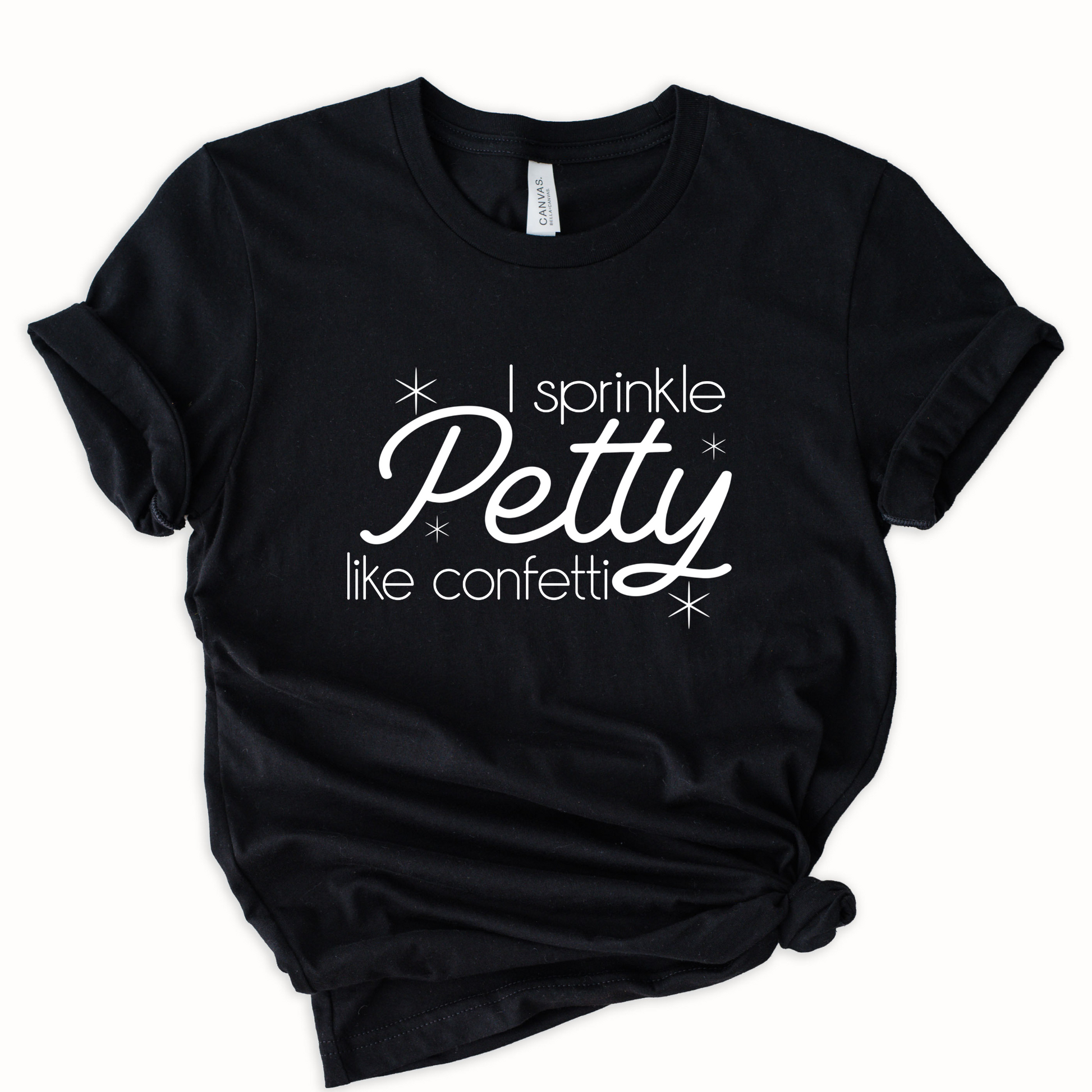 Wholesale Petty Confetti Graphic Tee - Maroon Tee