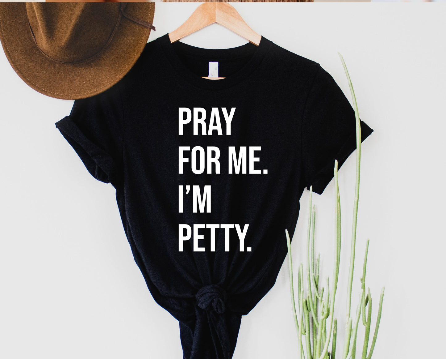 Wholesale Pray For Me Graphic Tee - Black Tshirt