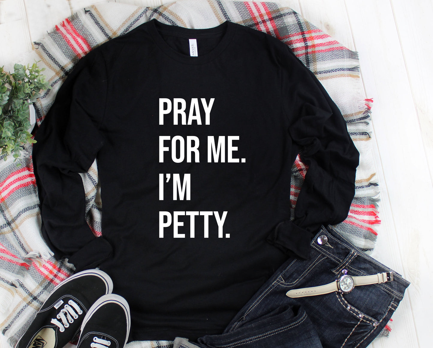 Wholesale Pray For Me Graphic Tee - Heather Grey Tshirt