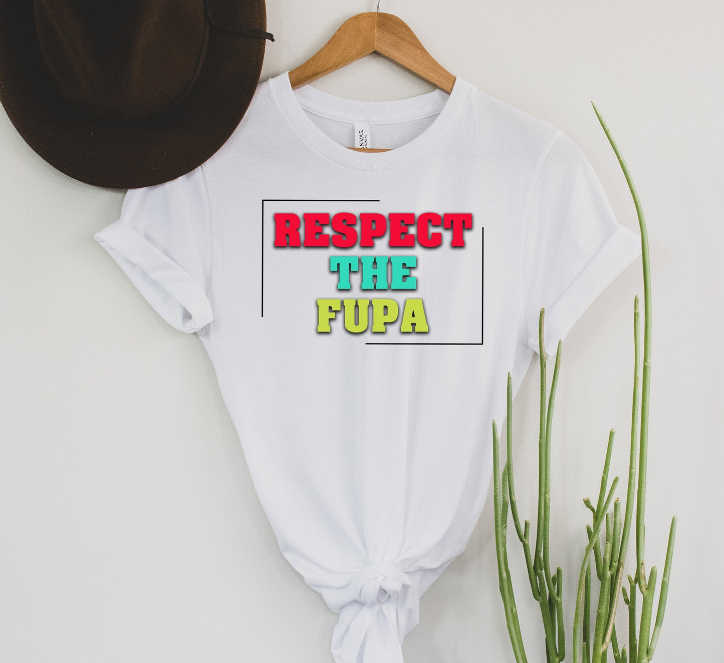 Wholesale Respect the Fupa Graphic Tee - White
