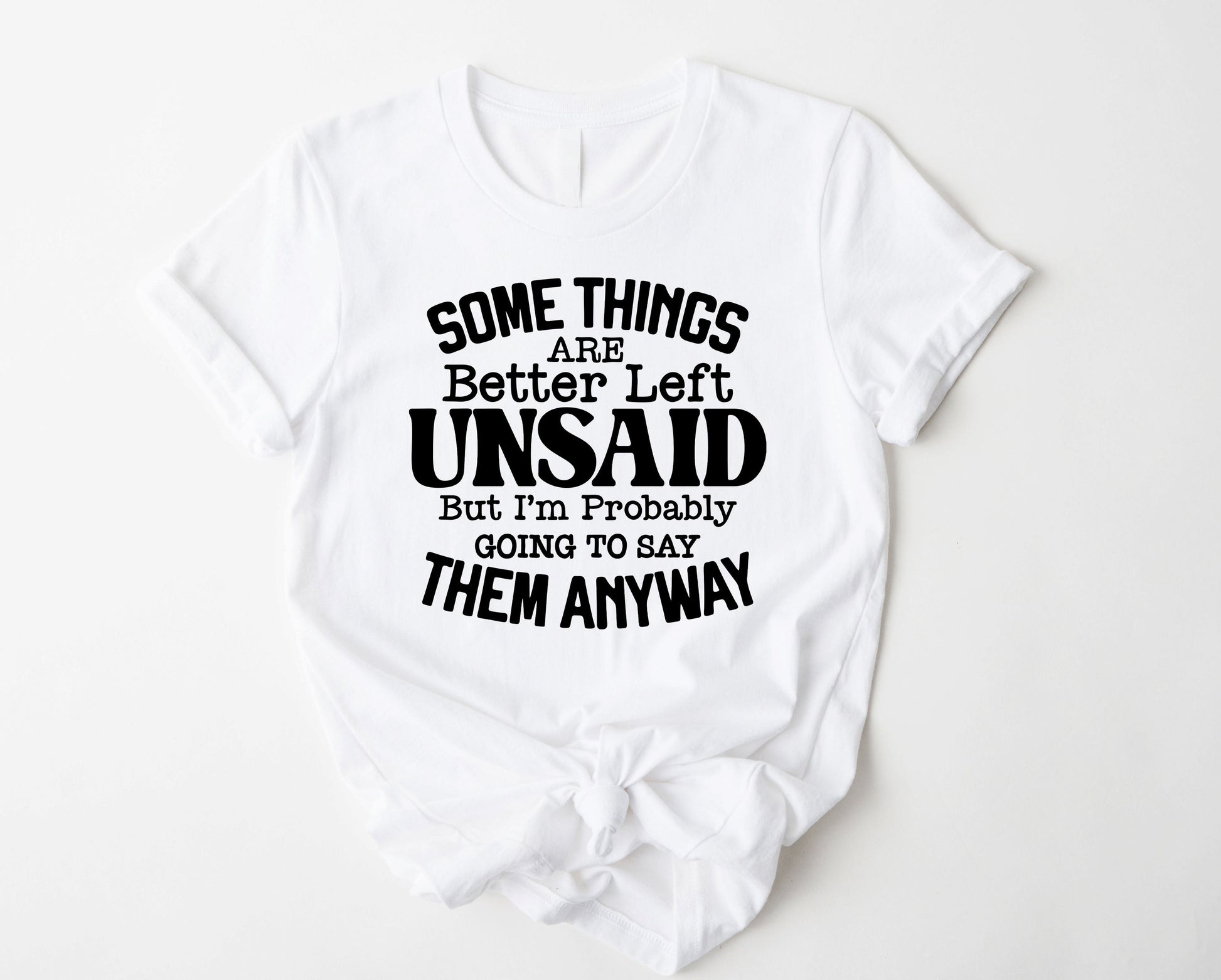 Wholesale Some things are better Left Unsaid Graphic Tee - Lilac