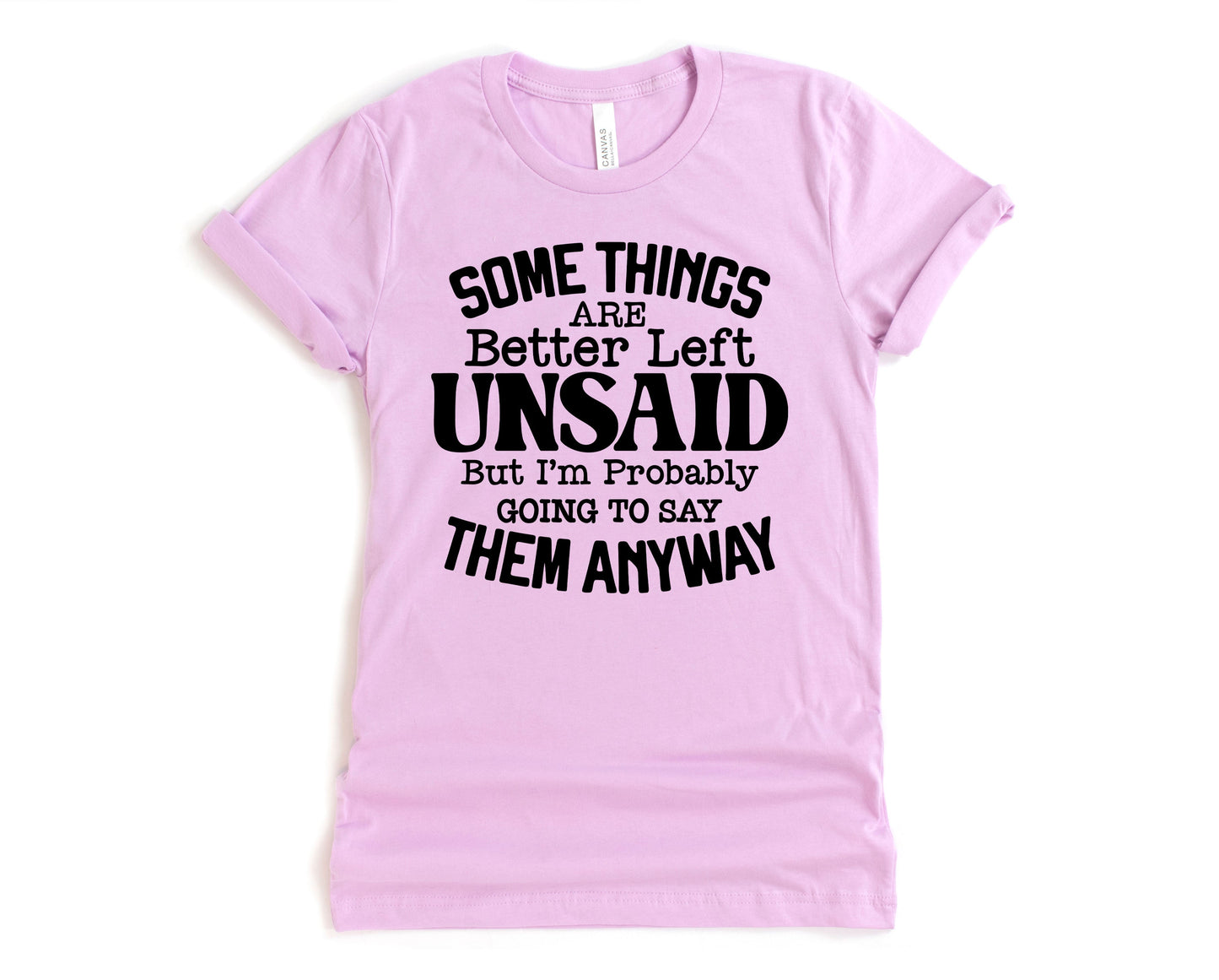 Wholesale Some things are better Left Unsaid Graphic Tee - White