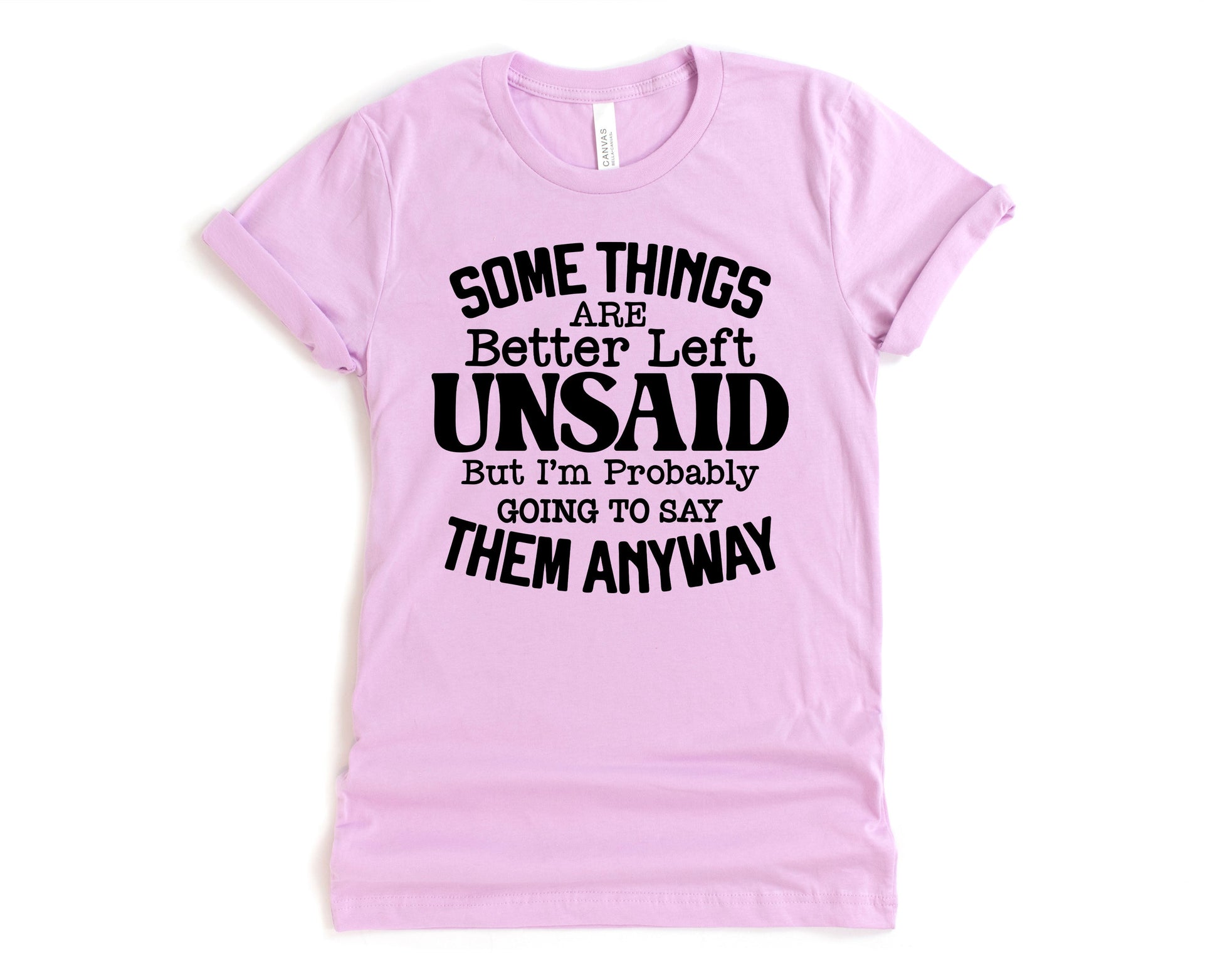 Wholesale Some things are better Left Unsaid Graphic Tee - White