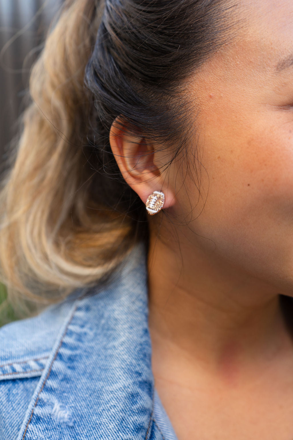 Glitter Football Studs