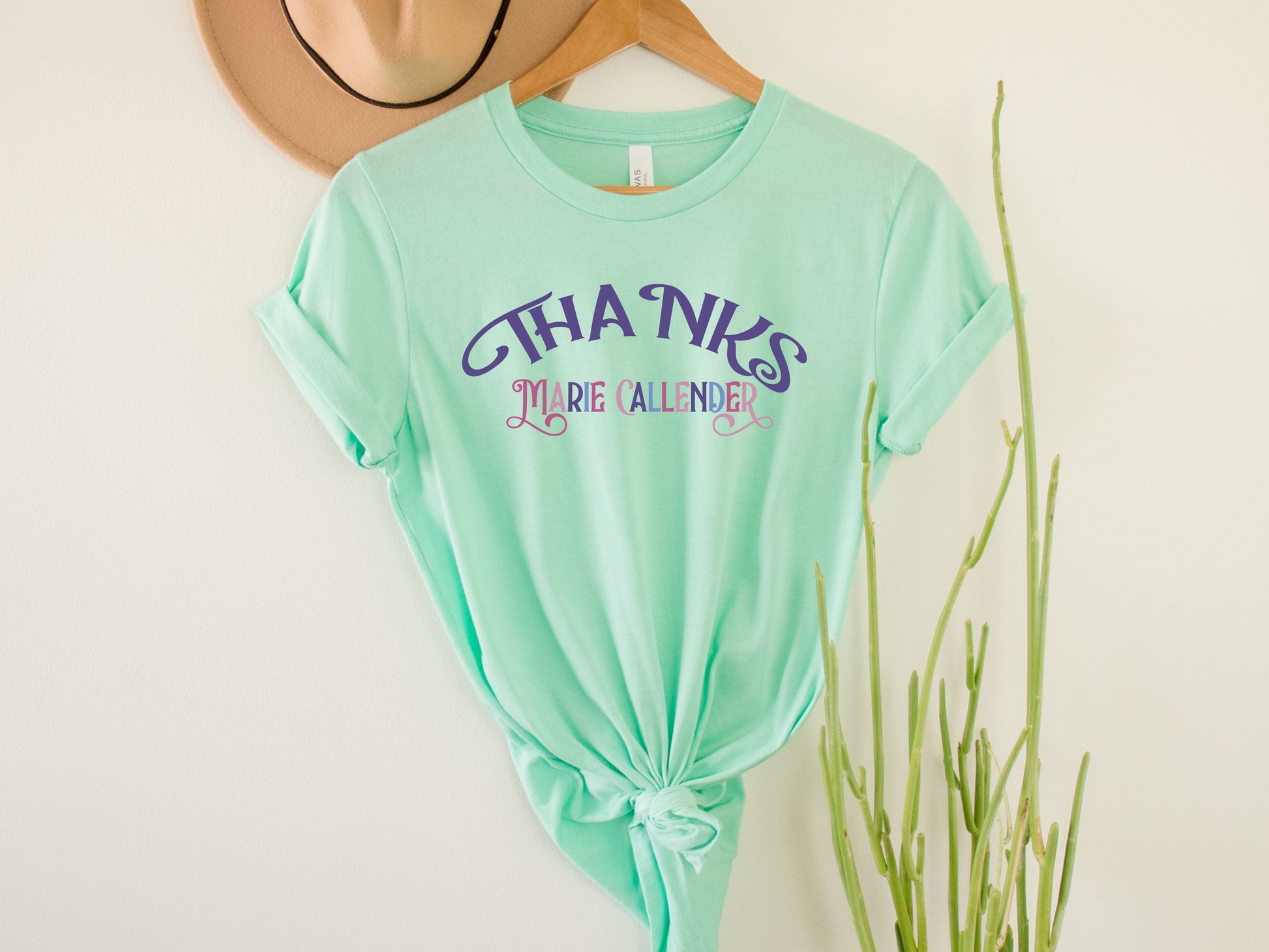 Wholesale Thanks Marie Graphic Tee - Mint