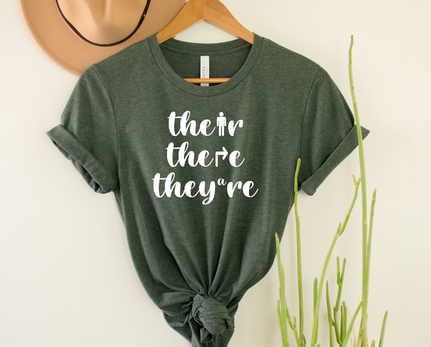 Wholesale Their There They're Graphic Tee - Navy