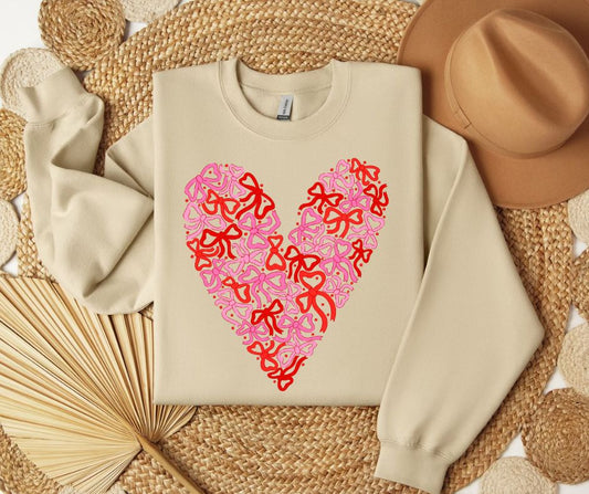 Bow Heart SWEATSHIRT.